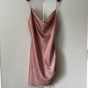 Beige baby pink Bride maid dress. Prom dress